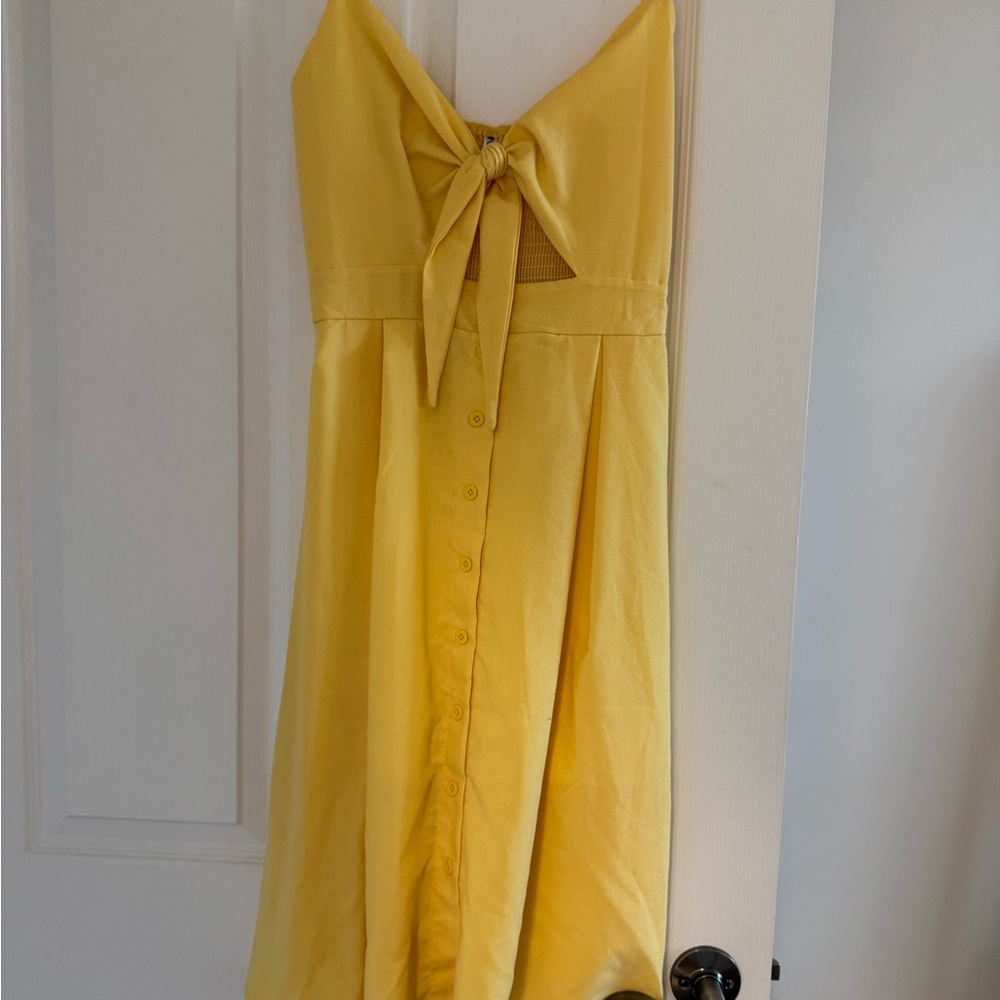 Yellow Button-Down Sundress